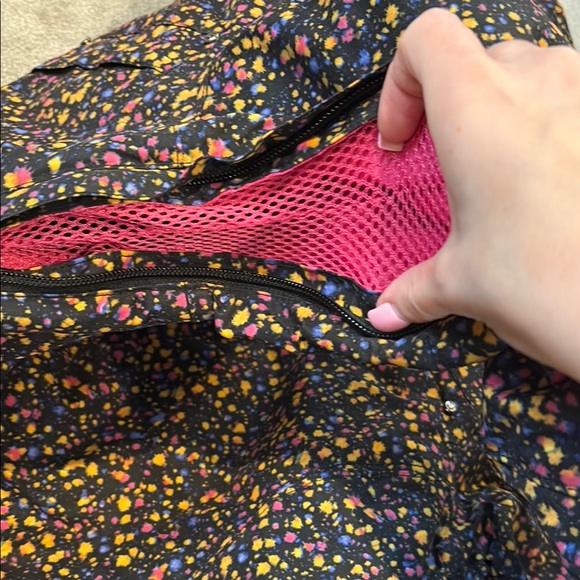 Insulated Women's Black Multicolor Dot Hooded Jacket - Picture 11 of 11